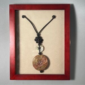 Chinese Jade Mandarin Ducks Amulet